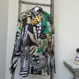 Just Cavalli Safari Animal Blouse Top